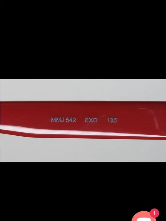 New Marc Jacobs 542 Eyeglasses - red, - Picture 9 of 9